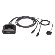 KVM-перемикач Aten US3312 2-портовий USB-C 4K DisplayPort з дистанційним вибором портів (2000001254653)