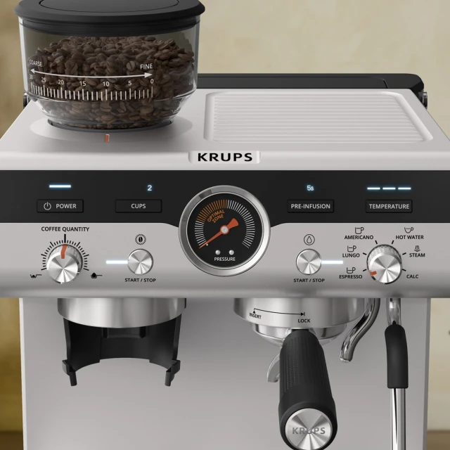 Кавоварка ріжкова Krups Precision XP801T10 3 л (3016661178894)