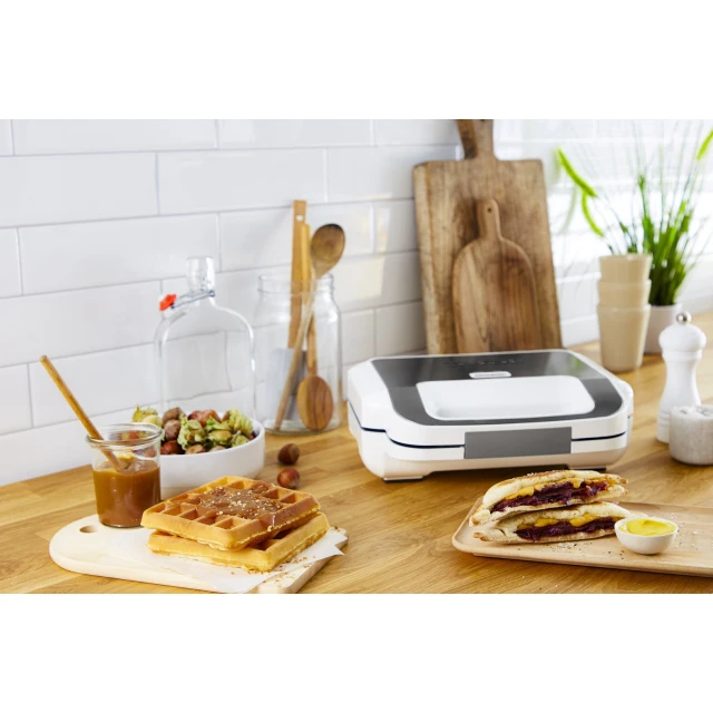Вафельниця Tefal Snack XL SW701110 850 Вт White (3045380018921)