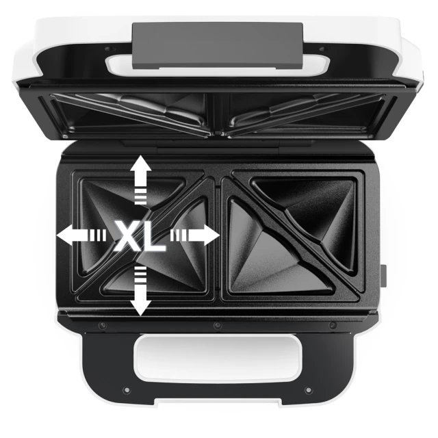 Вафельниця Tefal Snack XL SW701110 850 Вт White (3045380018921)