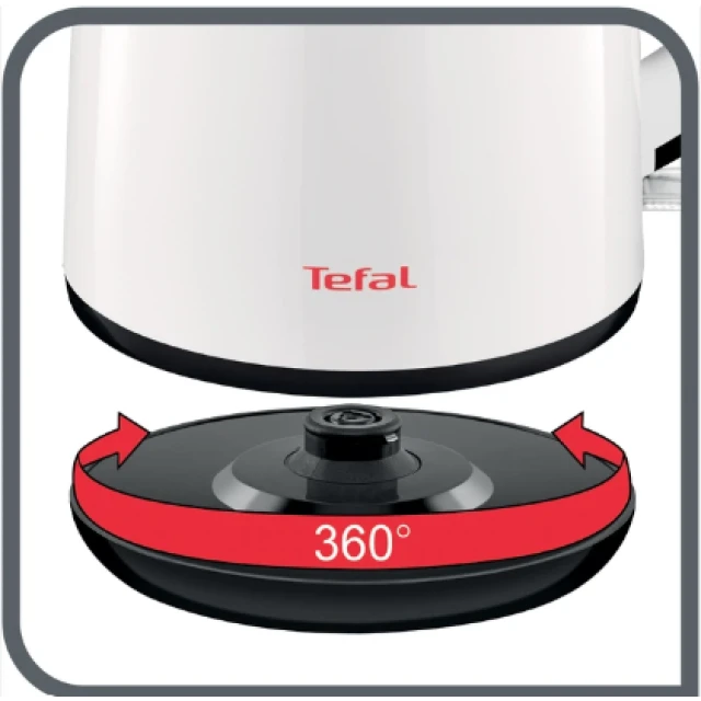 Електрочайник Tefal Safe Tea KO261130 White (3045386378845)