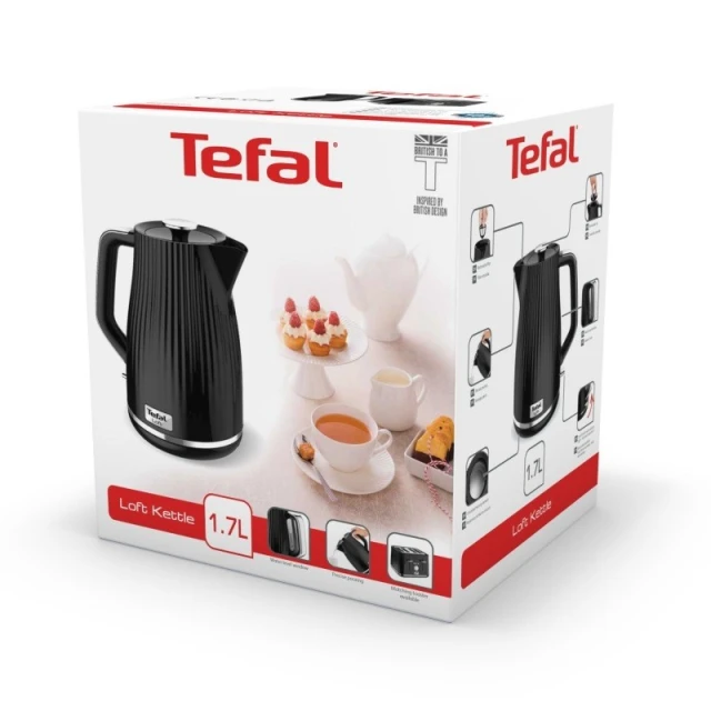 Електрочайник Tefal KO2508 2400 Вт 1,7 л Black (3045386380268)