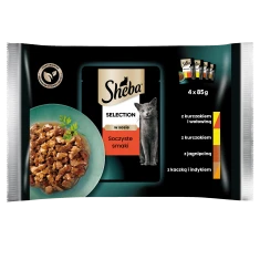 Влажный корм для кошек Sheba Selection сочные вкусы 4 шт x 85 г (3065890100145)