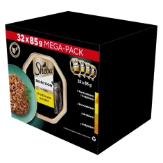 Вологий корм для котів Sheba Select Slices з птахом/куркою/індичкою в соусі 32 шт x 85 г (3065890152632)