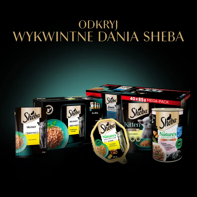 Ламістер для котів Sheba Classics Рибні смаки з білою рибою/тріскою/лососем/тунцем 32 шт x 85 г (3065890152670)