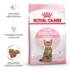 Сухий корм для стерилізованих кошенят Royal Canin Kitten Sterilised 400 г (3182550805155)