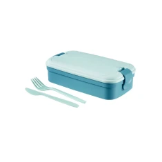 Контейнер для їжі з приборами Curver Lunch&Go Blue (3253920768025)