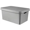 Контейнер для зберігання Curver Infinity з кришкою Grey 45 л (3253921721050)
