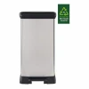 Кошик для сміття з педаллю Curver Silver 50 л (3253922162036)