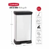 Кошик для сміття з педаллю Curver Silver 50 л (3253922162036)