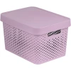 Контейнер для хранения Curver Infinity ажурный с крышкой Pink 17 л (3253924742168)