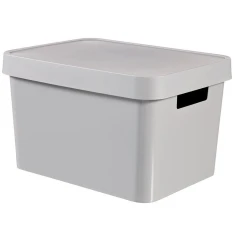 Контейнер для зберігання Curver Infinity з кришкою Grey 17 л (3253924743004)