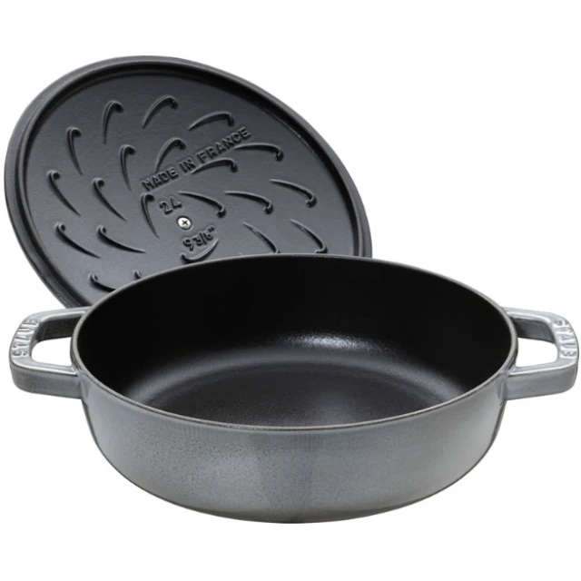 Сковорода глибока для тушкування з кришкою Zwilling STAUB 28 см Graphite (3272340020049)