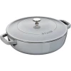 Сковорода глибока для тушкування з кришкою Zwilling STAUB 28 см Graphite (3272340020049)