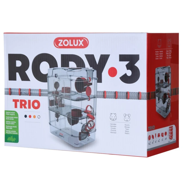 Клітка для хом'яків ZOLUX Rody3 Trio Red (3336022060232)