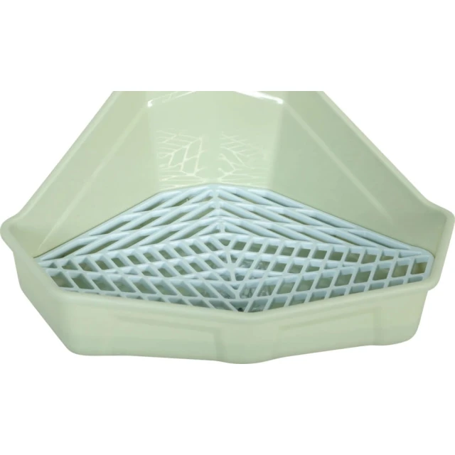 Туалет кутовий Zolux Cosy для кроликів та морських свинок Green (3336022067927)