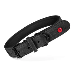 Ошейник для собак ZOLUX кожаный комфорт 30 см | 14 мм Black (3336024669013)