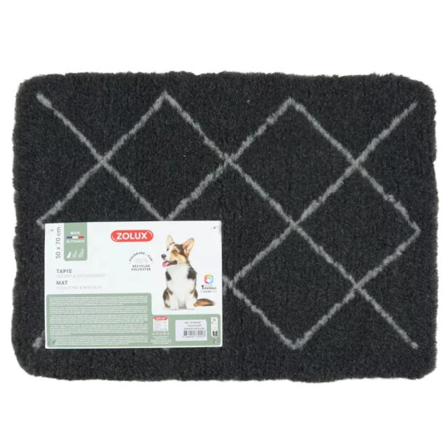 Лежак ізолювальний ZOLUX Dry Bed з берберським візерунком 50x70 см Grey (3336024770207)