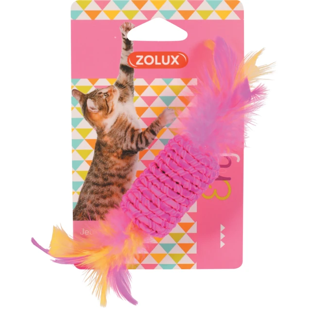 Іграшка для котів ZOLUX цукерка з пір'ям (3336025807124)