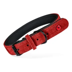 Ошейник для собак Zolux кожаный комфорт 45 см 18 мм Red (3336028669040)