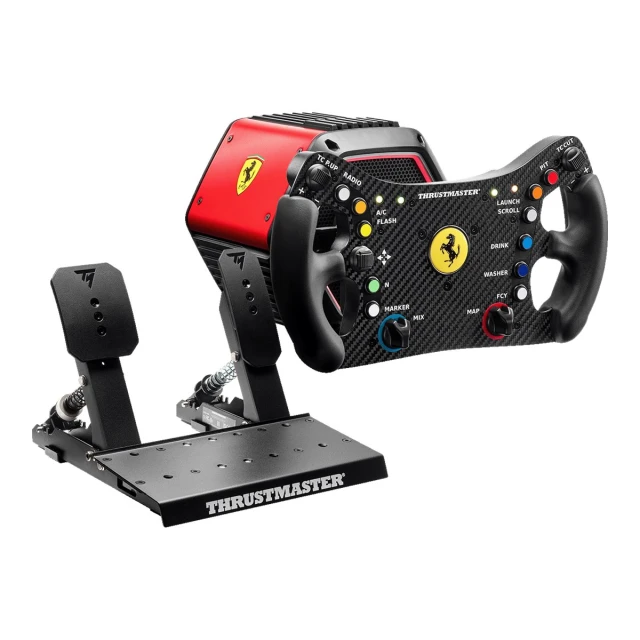 Комплект кермо + педалі Thrustmaster T818+ F488 LTE Black (3362932917199)