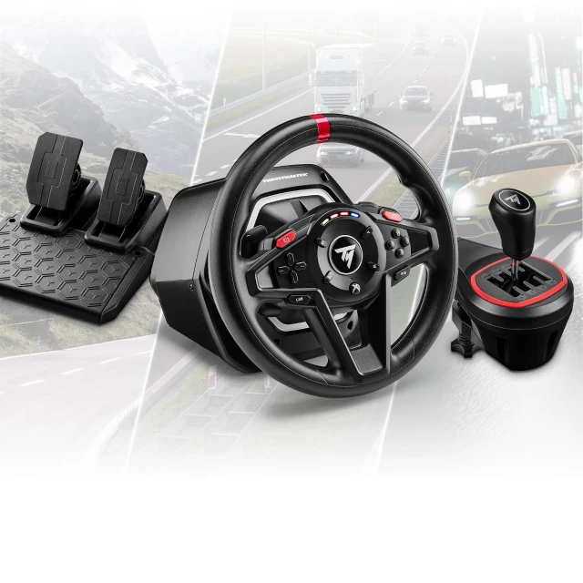 Комплект кермо + перемикач передач Thrustmaster T128 Shifter Pack для Xbox/PC (3362934403690)