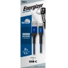 Кабель Energizer Ultimate USB-A to USB-C 2м Blue (C520CKBL)