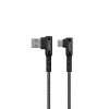 Кабель USB-A до USB-C 90° 2м Energizer Ultimate Black (C710CKBK)