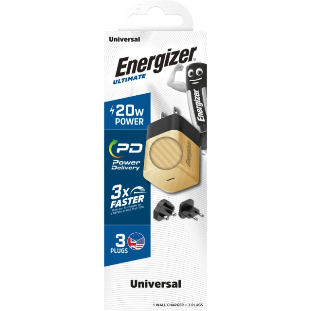 Зарядний пристрій Energizer Ultimate 20W USB-C PD Gold (A20MUGD)