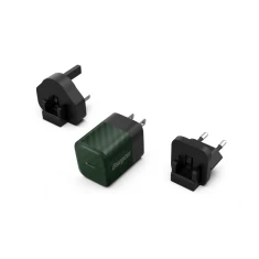 Зарядний пристрій Energizer Ultimate Multiplug GaN USB-C 20W PD EU/UK/US Green (A20MUGR)