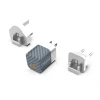 Зарядка мережева Energizer Ultimate Multiplug EU/UK/US GaN USB-C & USB-A 38W PD + QC3.0 Silver (A38QMU)