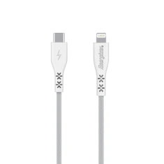 Кабель Energizer HardCase USB-C to Lightning 1.2м MFi White (C411LKWH)