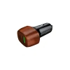Автомобильная зарядка Energizer Ultimate USB-C & USB-A 38W PD+QC3.0 Walnut (D38WO)