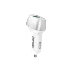 Автомобільна зарядка Energizer Ultimate USB-C & USB-A 38W PD + QC3.0 White (D38WS)