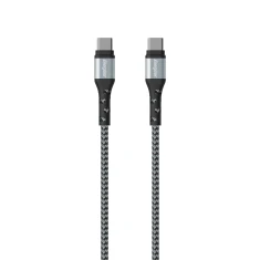 Кабель Energizer Ultimate USB-C to USB-C 2м Silver (C521CKSL)