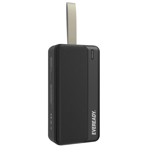 Повербанк Eveready PX30B 30000 mAh 2x USB-A Black (3492548234097)