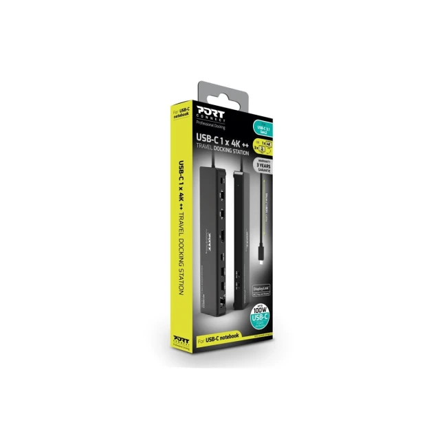 Док-станція Port Connect USB Type-C 4K Pro V2 (3567042031593)