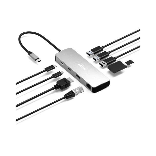 Док-станція Port Connect Type-C 9-в-1 4K HDMI PD 85 Вт (3567049001643)