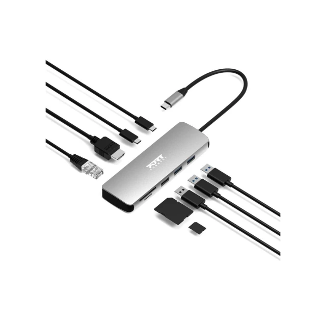 Док-станція Port Connect Type-C 9-в-1 4K HDMI PD 85 Вт (3567049001643)