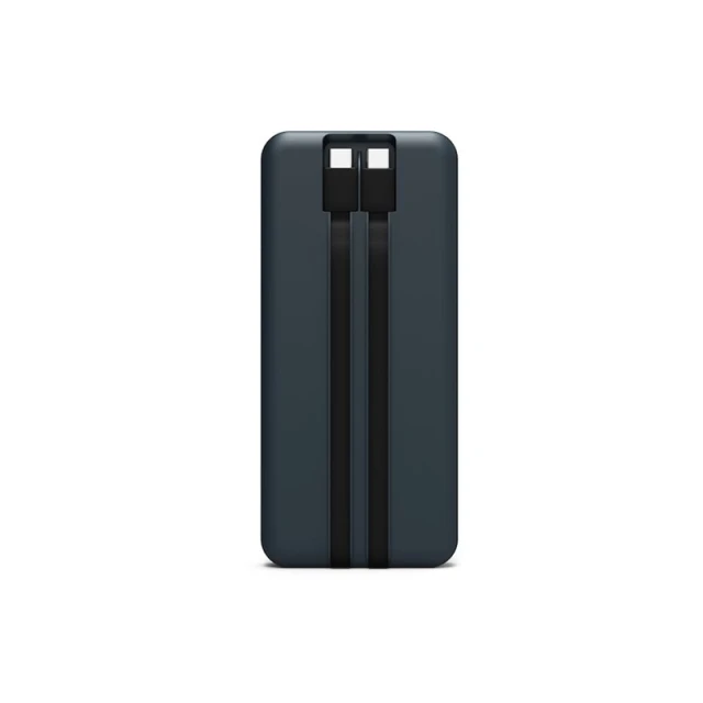 Портативний зарядний пристрій Port Connect 10000 mAh з двома вбудованими кабелями (3567049070069)