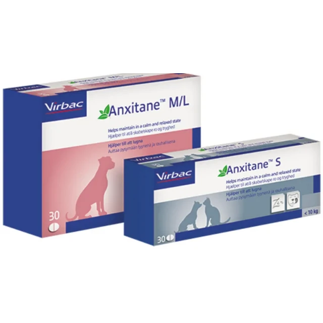 Кормова добавка для собак Virbac Anxitane M/L від стресу 30 таблеток (3597133075915)