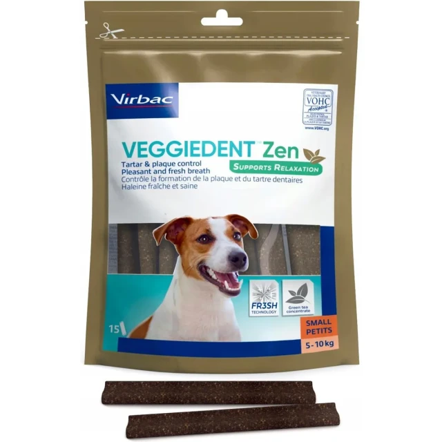Жувальні ласощі для собак Virbac Veggiedent Zen S (3597133083088)