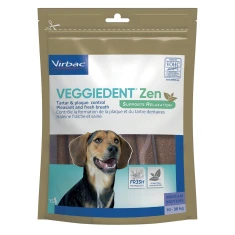 Жувальні ласощі для собак Virbac VEGGIEDENT ZEN заспокійливі M 15 шт (3597133083095)