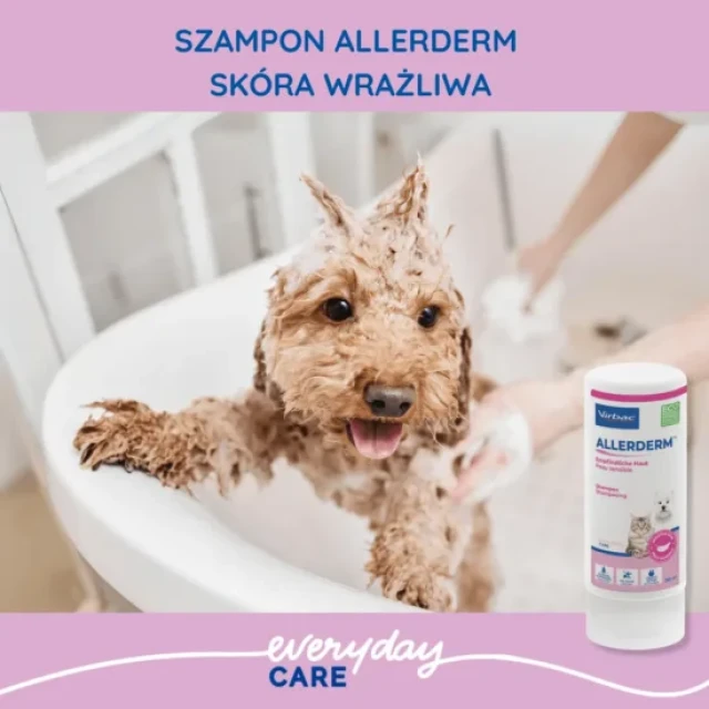Шампунь для чутливої шкіри собак і котів Virbac Allerderm 250 мл (3597134003061)