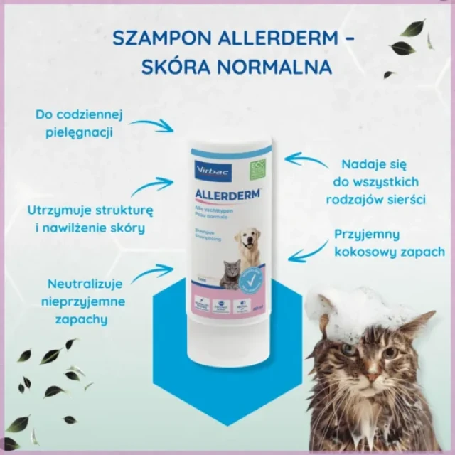 Шампунь для собак і котів Virbac Allerderm Normal 250 мл (3597134004389)