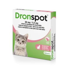 Краплі для котів Vetoquinol Dronspot для малих котів 0,5–2,5 кг (3605870104321)