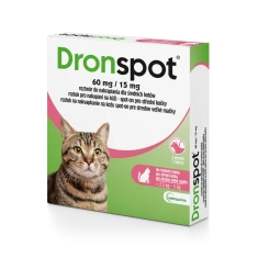 Краплі для котів Vetoquinol Dronspot для середніх котів 2,5–5 кг (3605870104598)