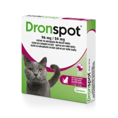 Краплі на холку для котів Bayer Vetoquinol Dronspot 5–8 кг 2 шт x 1,12 мл (3605870104659)
