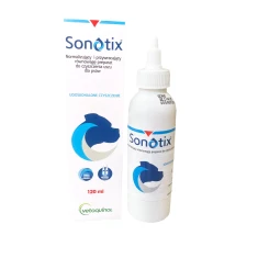 Засіб для чищення вух для собак і котів Vetoquinol Sonotix 120 мл (3605874646452)