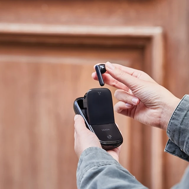 Наушники беспроводные Lexon Speakerbuds с Bluetooth динамиком Black (LA127N)